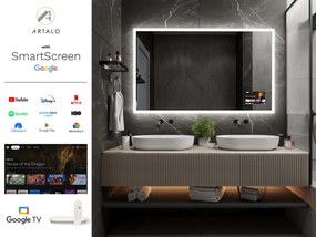 Espelho LED SMART com iluminação M1 + SmartScreen with Google TV