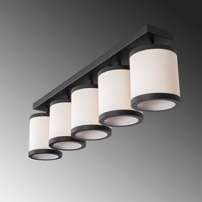 Candeeiro de Teto Way – Preto/Branco – 84 x 20 x 21 cm