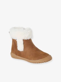 Agora -20%: Botas com forro em pelo, para menina castanho