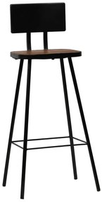 Bancos de bar 4 pcs madeira recuperada maciça