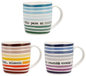 Caneca Quid 4U Cerâmica Multicolor (330 Ml) (pack 12x)