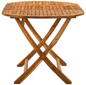 Mesa de jardim dobrável 160x85x75 cm madeira de acácia maciça