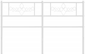 Cabeceira de cama 160 cm metal branco