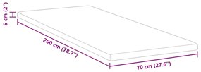 Protetores de Colchão Branco 70 x 200 cm