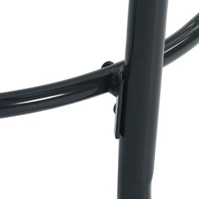 Cadeiras de jardim encastrar 3 pcs aço revestido a pó antracite