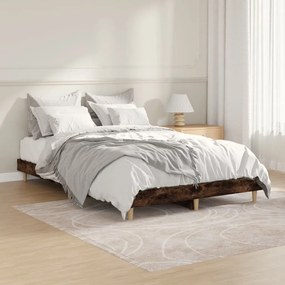 Estrutura cama s/ colchão derivados de madeira carvalho fumado