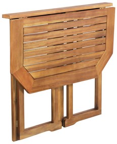 4 pcs conjunto bistrô em madeira de acácia maciça