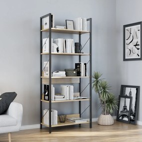 Estante "Rovere" - Carvalho - 73x172x35cm - Design Moderno