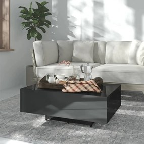 vidaXL Mesa de centro 85x55x31 cm contraplacado preto brilhante