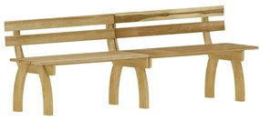 Conjunto de jantar p/ jardim 3 pcs madeira de pinho impregnada