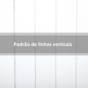 Biombo 3 Painéis Separador de Ambientes Dobrável 120x1,8x170 cm Painel de Privacidade Estilo Rústico Branco