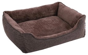 Cama para cães FEANDREA, cama para animais de estimação, sofá para cães com capa removível e lavável, para cães de médio porte, 90 x 75 x 25 cm, marrom