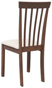 Cadeiras de jantar com almofadões 2 pcs madeira maciça castanho