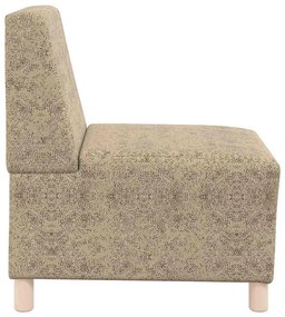 Poltrona em camurça artificial 55 cm cinzento-claro