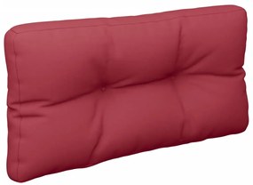 Almofadão para sofá de paletes 70x40x12cm tecido vermelho tinto