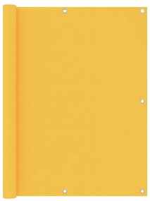 vidaXL Tela de varanda 120x500 cm tecido Oxford amarelo