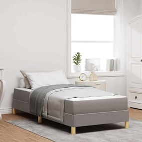 vidaXL Cama Box Taupe, Marrom 90 x 190 cm