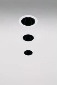 Pack De 3 Downlights Led Embutidos Com Molduras Redondas Ø7 Cm Para Exterior Em Alumínio Luisiana Branco - Preto & Branco 3000k & 8 W & 38º - Sklum