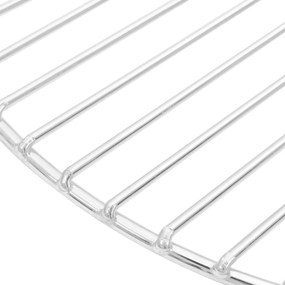 Grelha para churrasco redonda Ø37 cm aço inoxidável 304