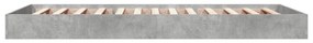 Estrutura de cama 75x190 cm derivados de madeira cinza cimento