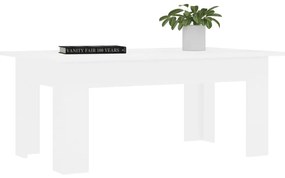 Mesa de centro 100x60x42 cm contraplacado branco