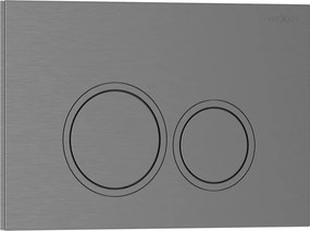 Mexen Tex 01 botão de descarga, cinza metal escovado - 6101-12