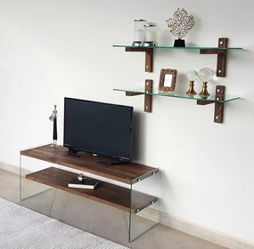 Unidade TV TV105 – Nogueira – 120x45x35 cm