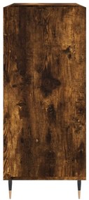 Armário p/ discos 84,5x38x89 cm deriv. madeira carvalho fumado