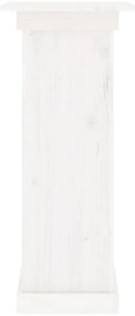 Suporte de vasos 40x40x90 cm madeira de pinho maciça branco