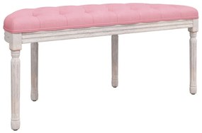 Banco 110,5x45x49 cm veludo rosa