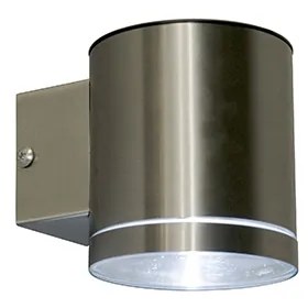 Aplique exterior aço LED IP44 solar - ETA Moderno