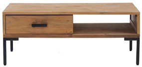Mesa de centro 90x50x35 cm pinho maciço