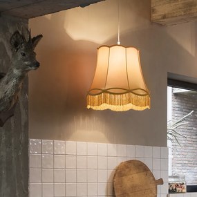 Candeeiro de suspensão retro dourado 45 cm - Granny Retro