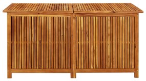 Caixa de arrumação p/ jardim 150x80x75 cm madeira acácia maciça