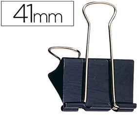 Mola Metalica q-Connect Reversivel n.4 41 mm Caixa de 10 Unidades Preto