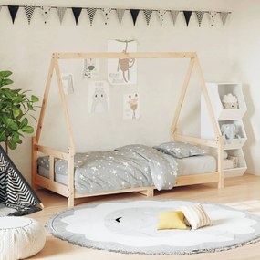 vidaXL Estrutura de cama infantil 80x160 cm pinho maciço