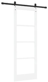 Porta Deslizante vidaXL com Conjunto de Ferragens 'ORKDAL'Branca 78x21