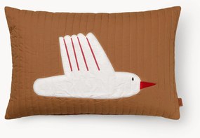 Capa de almofada em algodão orgânico Bird