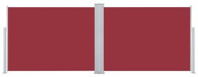 Toldo lateral retrátil 120x1000 cm vermelho