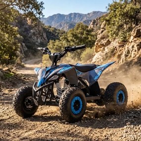 MINI MOTO 4 PARA CRIANÇAS 1000W 36V Roan RATTE C/ Marcha atrás e limitador Azul
