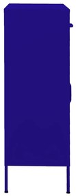 Armário de arrumação aço 80x35x101,5 cm azul-marinho