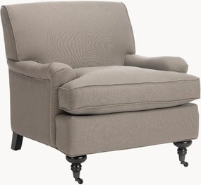 Poltrona em linho com rodas Modern