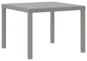 vidaXL Mesa de Jantar para Jardim Cinzento-claro 100 x 100 x 73 cm