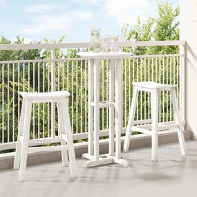 Banquetas 2 pcs Brancas HDPE