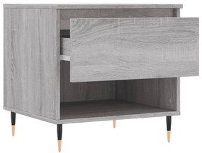 Mesa de centro 50x46x50 cm derivados de madeira cinzento sonoma