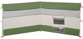 Corta-vento de campismo 340x130 cm impermeável verde
