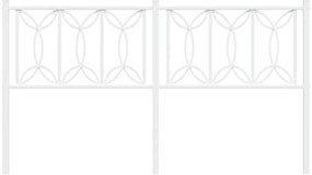 Cabeceira de cama 150 cm metal branco