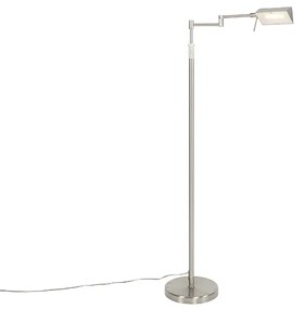 Candeeiro de pé design em aço com LED e dimmer tátil - Notia Moderno