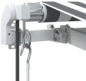 Toldo retrátil automático 450x300 cm antracite e branco