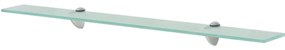 Prateleira flutuante vidro 80x20 cm 8 mm